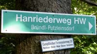 Wegweiser Hanriederweg